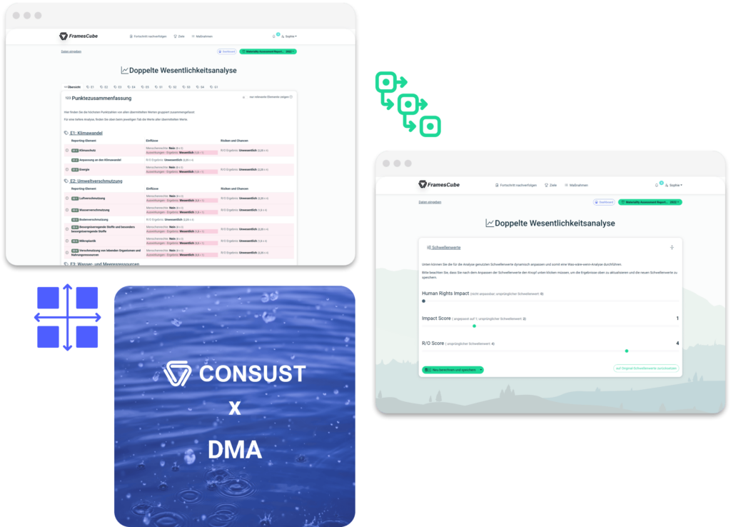 CONSUST Doppelte Wesentlichkeitsanalyse DMA Software