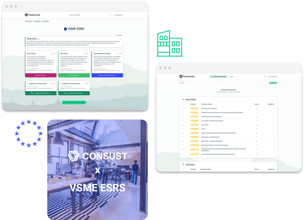 CONSUST FramesCube VSME ESRS Software