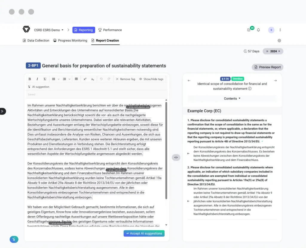 csrd screenshot berichtserstellung 5