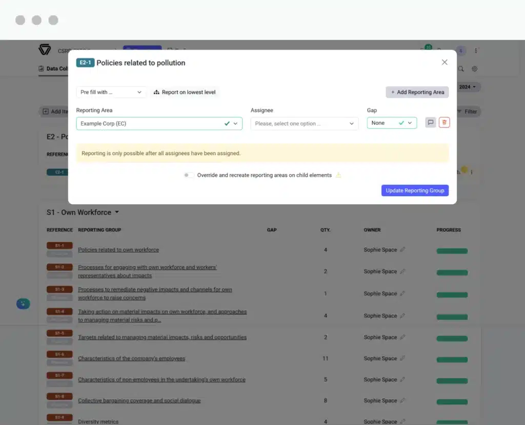 csrd screenshot zuordnung und gap 2