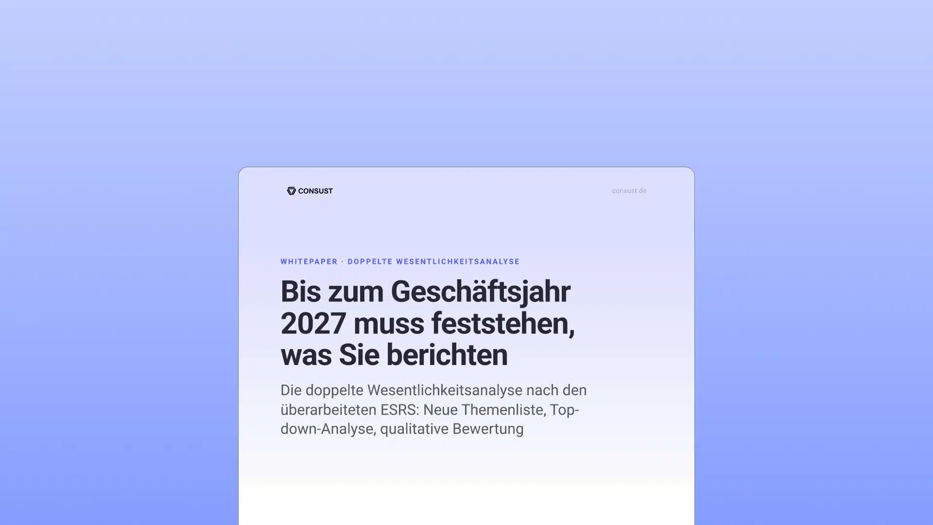 consust whitepaper doppelte wesentlichkeitsanalyse geschaeftsjahr 2027