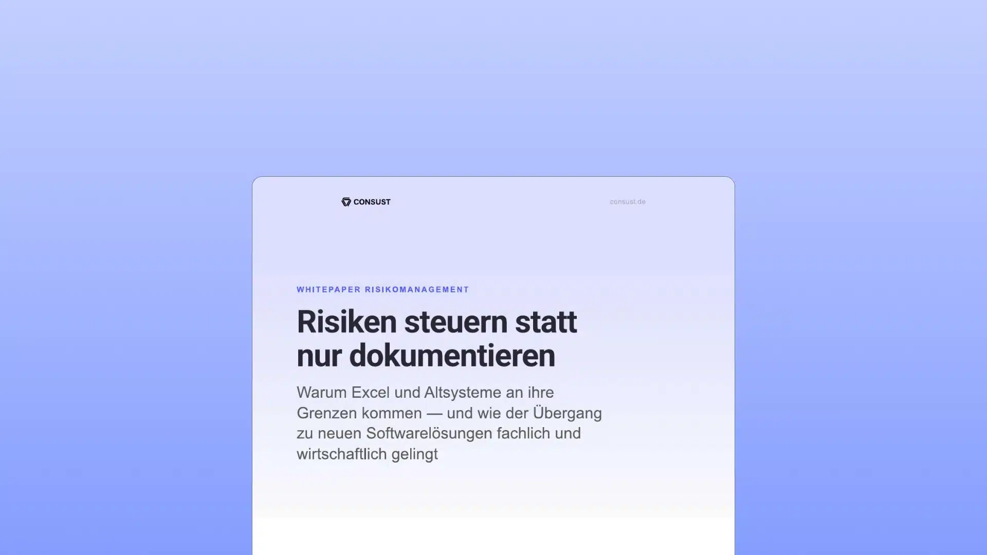 consust whitepaper risiken steuern statt nur dokumentieren